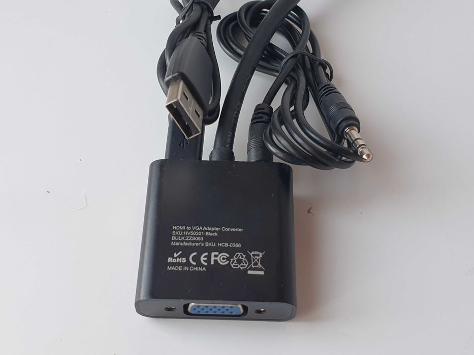 адаптер   HDMI to VGA jack 3.5mm microUSB TechRise Samsung 1.8м