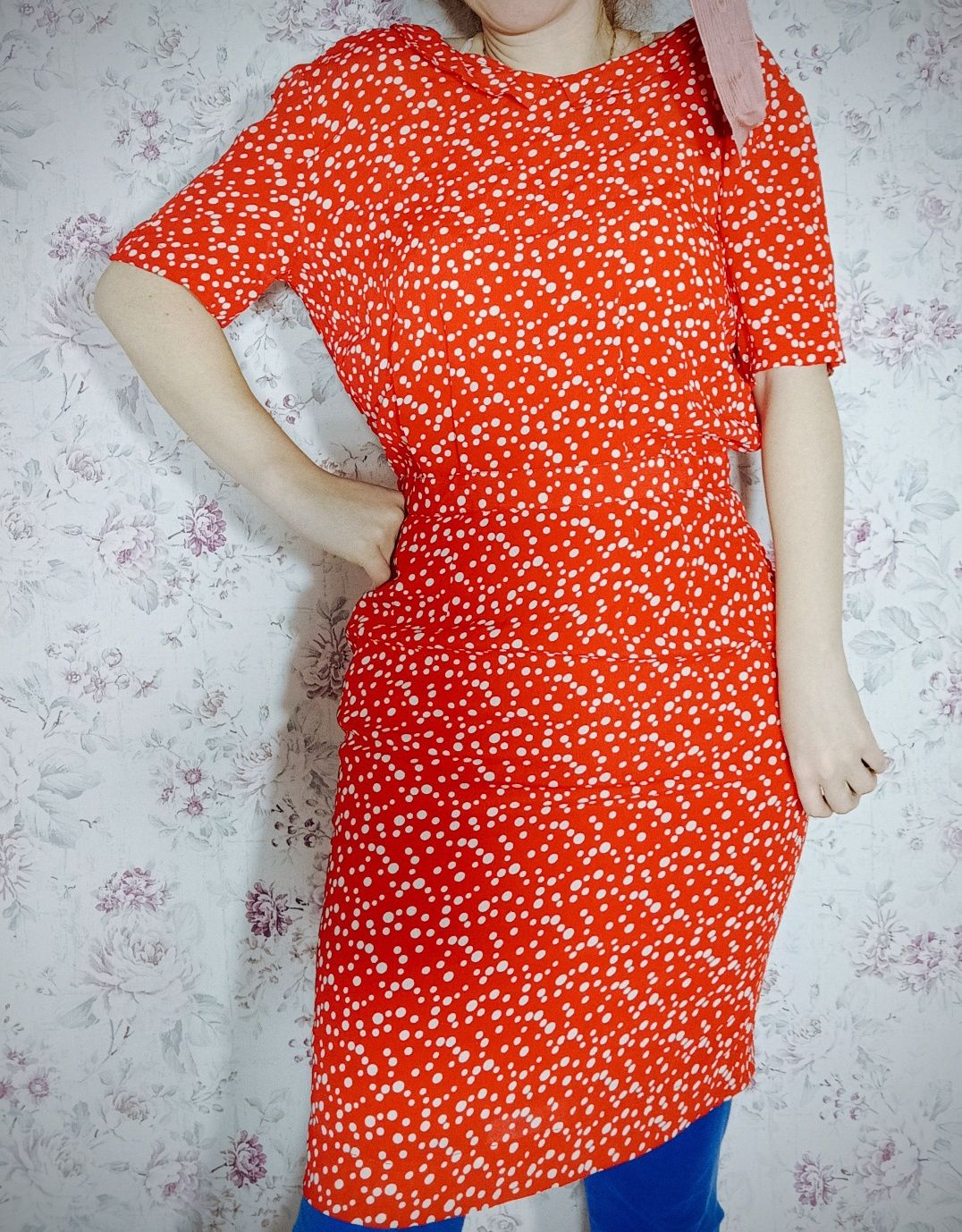 Sukienka w groszki ganni pin up retro rockabilly s