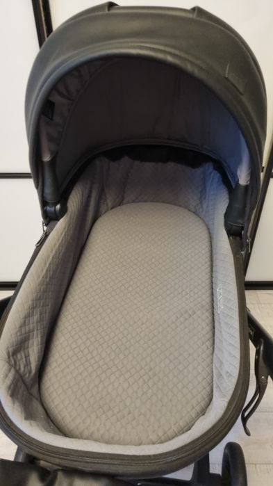 Wózek dziecięcy 2w1 spacerowy gondola czarny Anex e type jak nowy