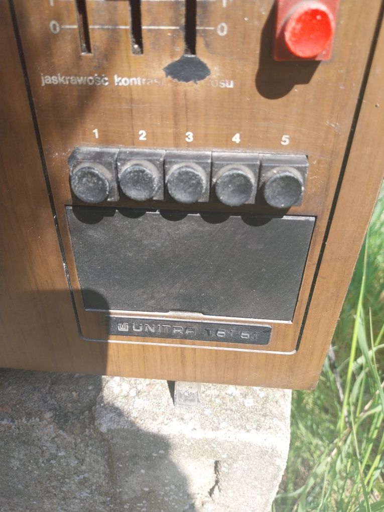 Telewizor  z czasów PRL Unitra