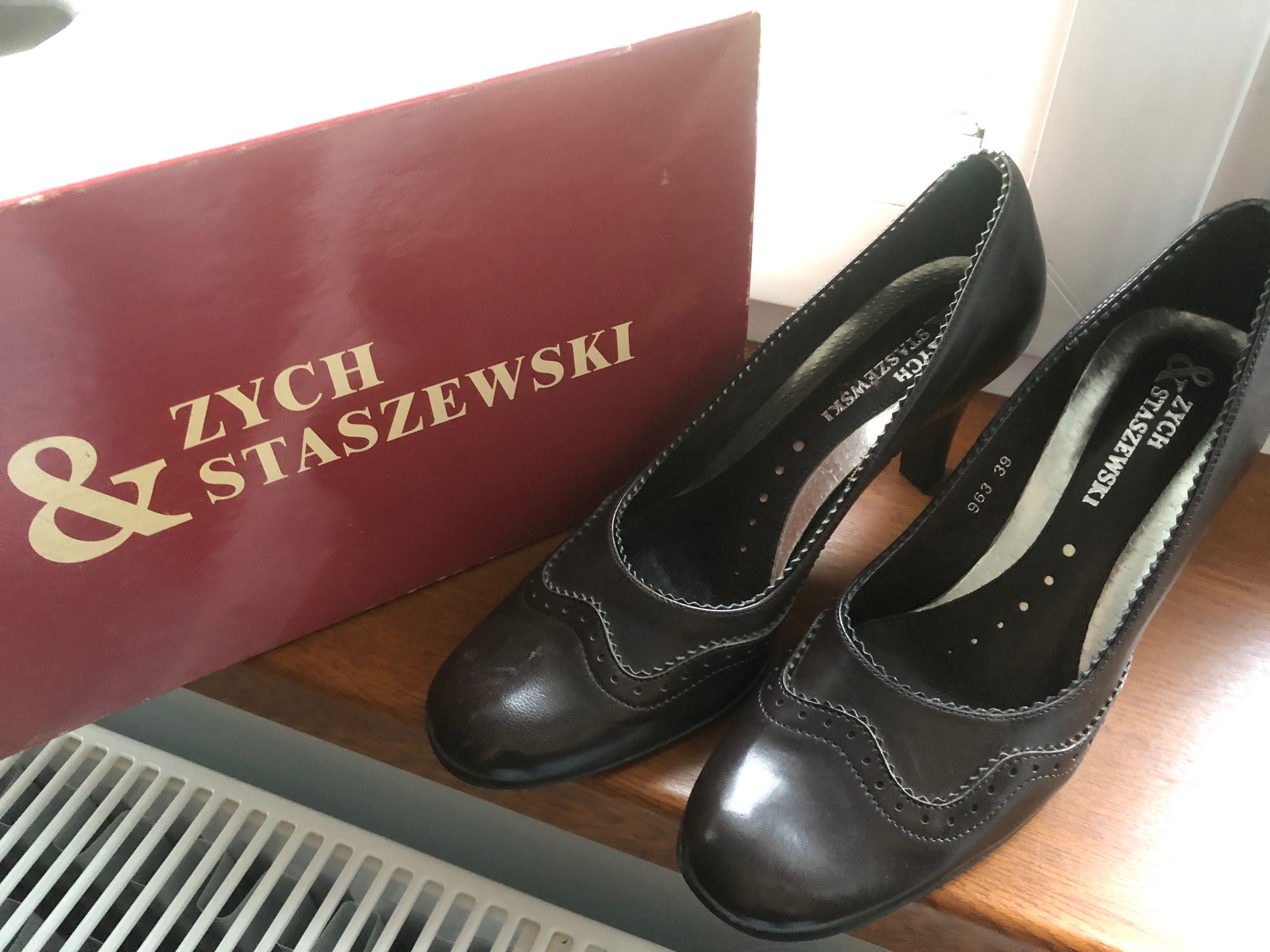 39 Buty na obcasie Zych&Staszewski rozmiar 39 skora