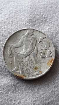 Moneta 5 zł z roku 1974