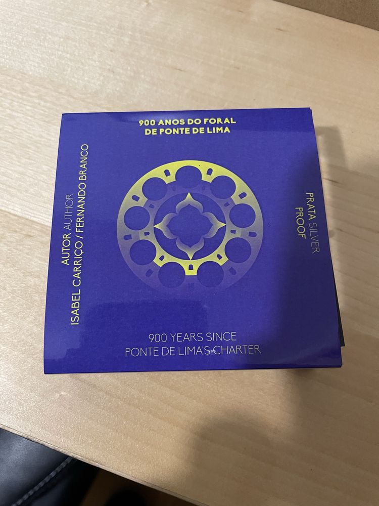 Moeda proof 7,5€ foral de Ponte de Lima