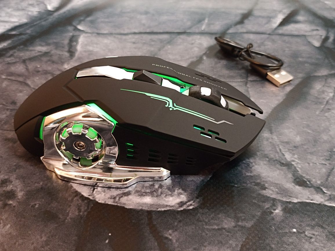 СУПЕР ЦІНА! Game mouse Х8 злед підсвіткою, Безпровідн ТихийКЛІК АКУМ
