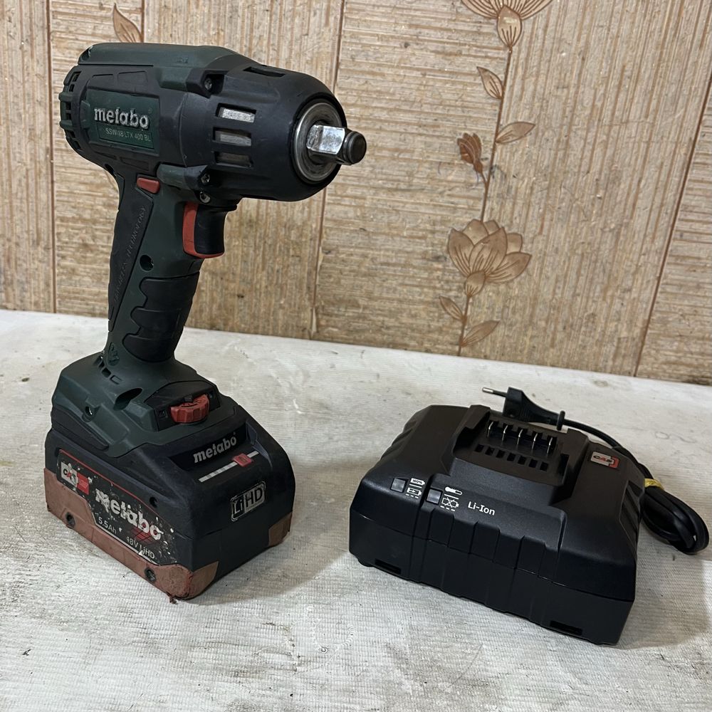 Гайковерт → Metabo SSW 18 LTX 400 BL + АКБ на 5.5 Ah та ASC 55 !