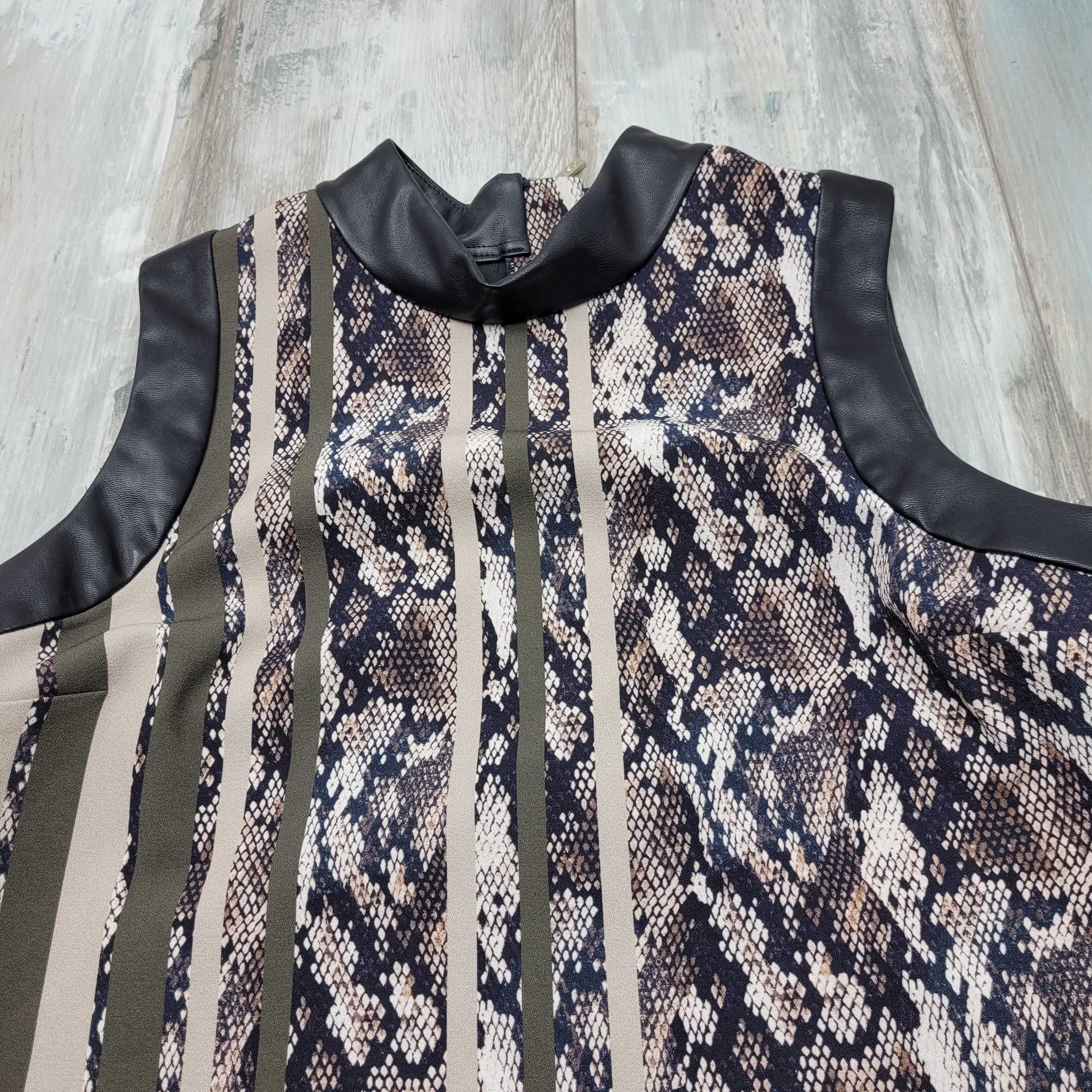 LIU JO DRESS SNAKE Tweed wężowa women nowy model  sukienka