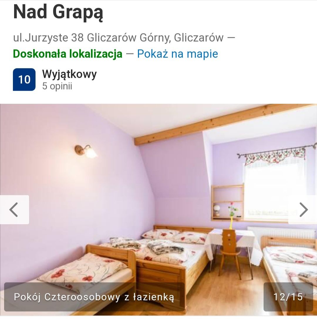 Pokoje w górach,,Nad Grapą,, Gliczarów Górny