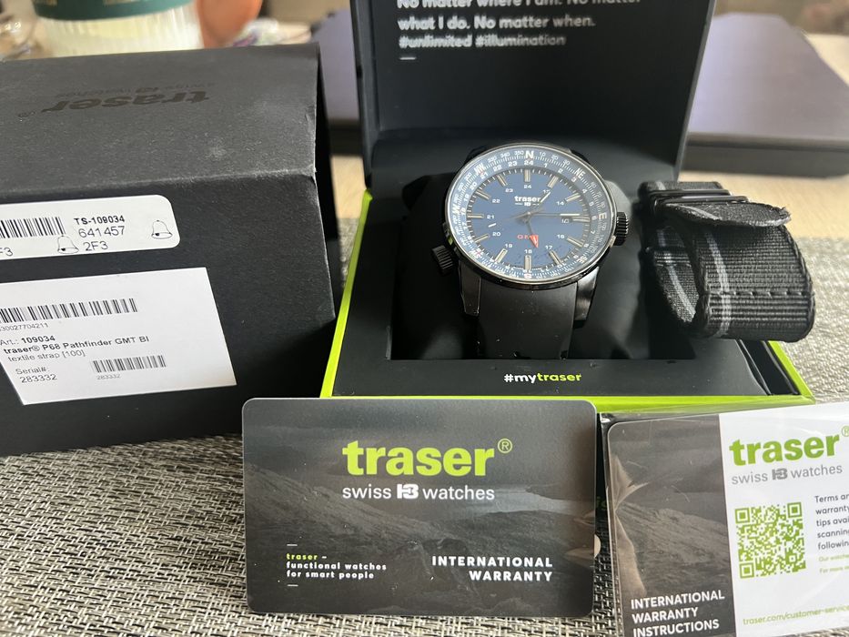Zegarek taktyczny Traser P68 Pathfinder GMT Bl