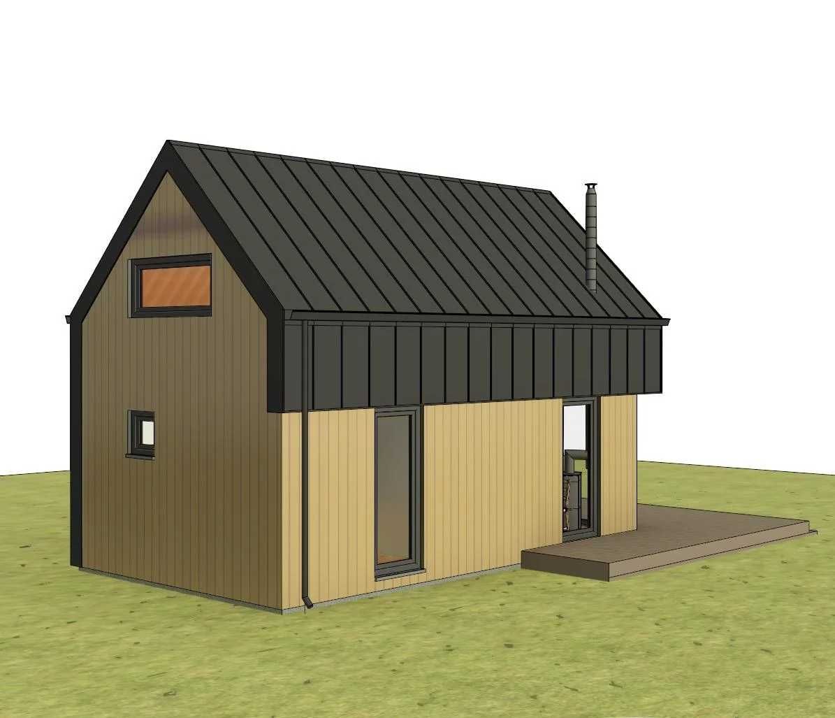 Domek  letniskowy - całoroczny - budowa 6"0"2"5"2"8"2"4"5  Od  49900zł
