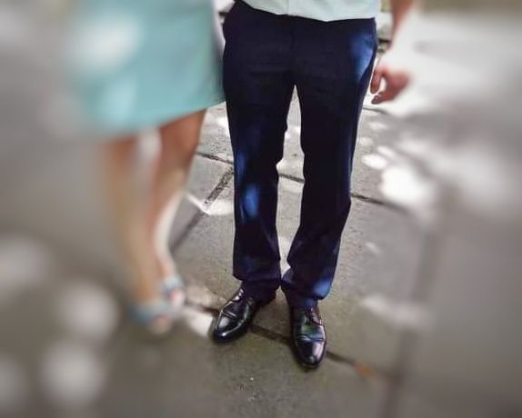 Брюки чоловічі класичні темно-сині