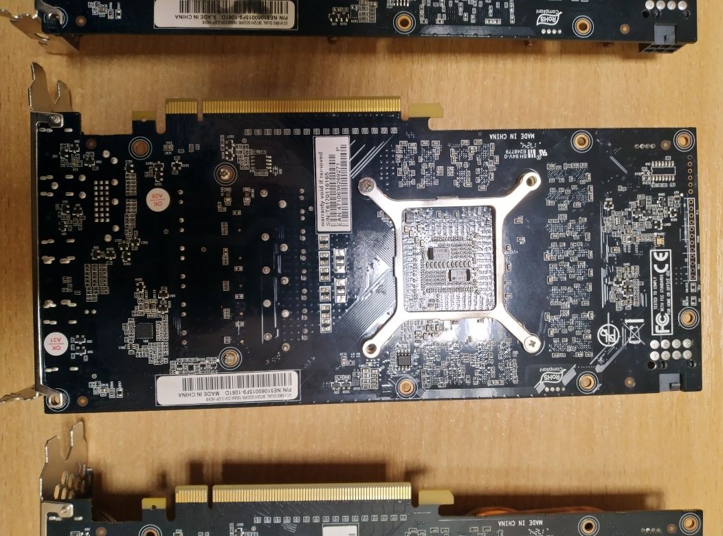 Продам три не працюючі відеокарти Palit GTX 1060 3 Gb одним лотом.