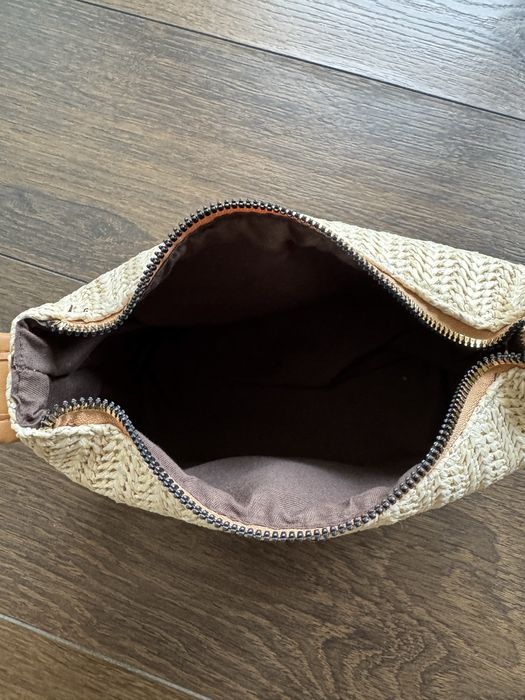 Mała, wakacyjna torebka, pleciona