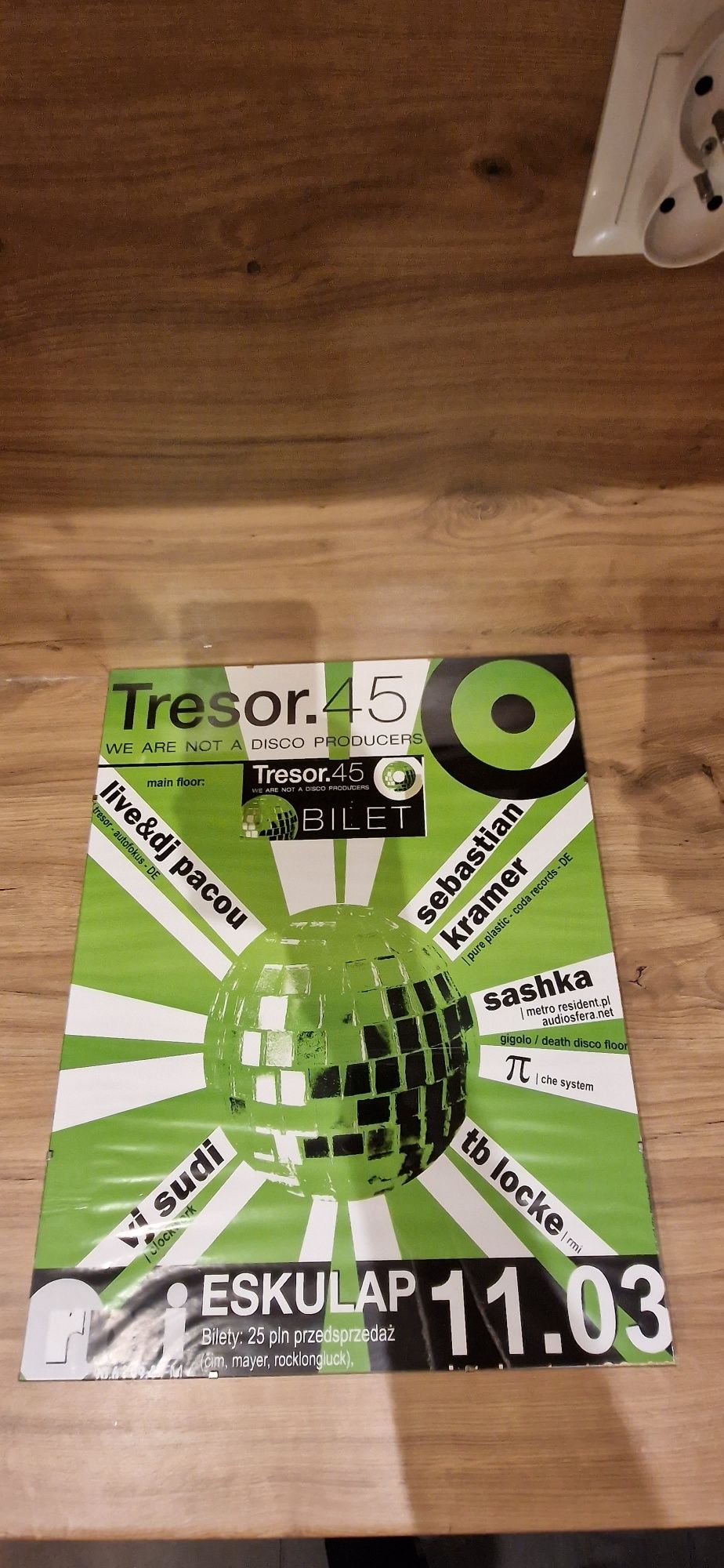 Techno Plakaty Tresor Eskulap Poznań