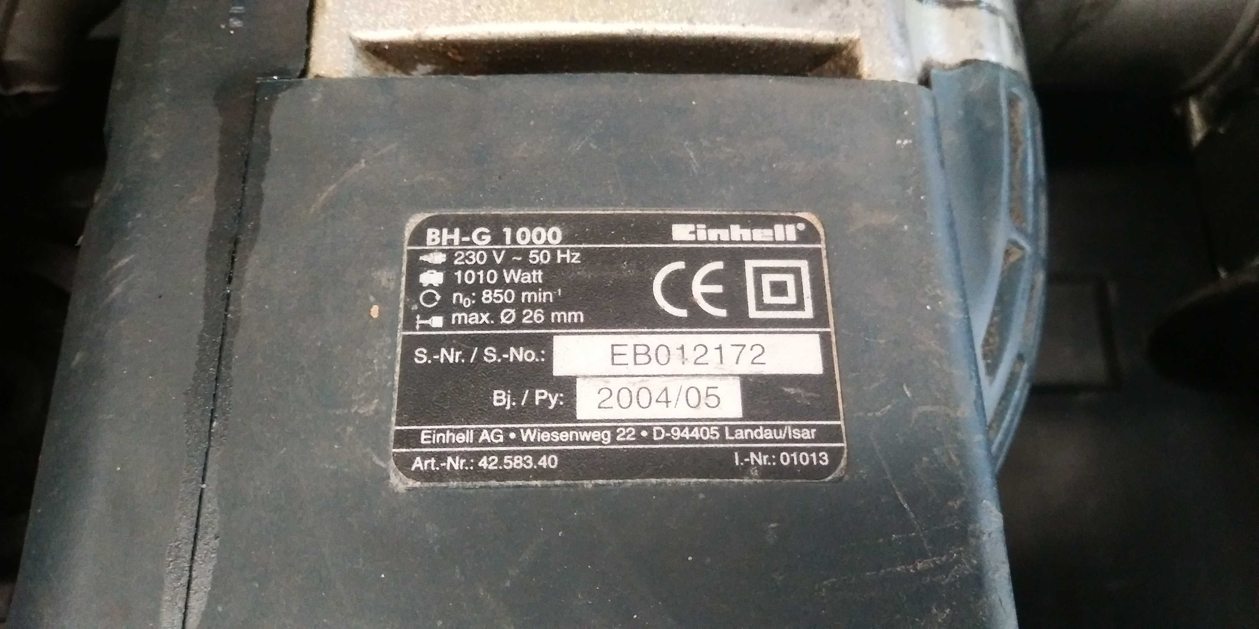 młotowiertarka Einhell BH-G 1000