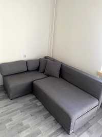 Szara sofa narożnik rozkładana