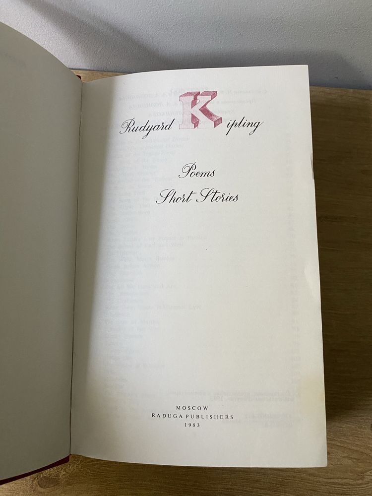 Rudyard Kipling Poems Short stories poezja wiersze