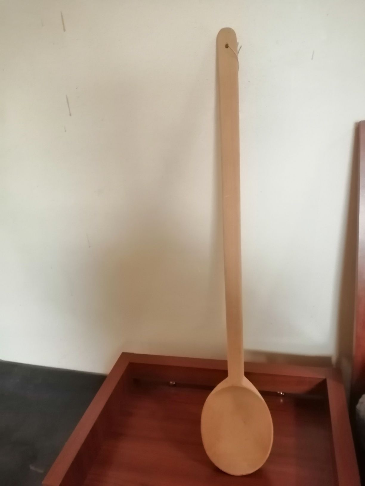 Duża łyżka drewniana 81 cm ozdoba do kuchni
