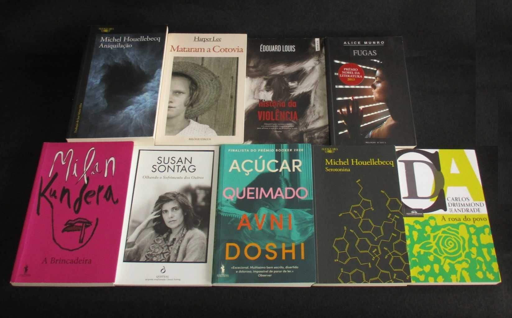 Livros Sublinhados Romances Sarrazin Drummond de Andrade Escorel Gros