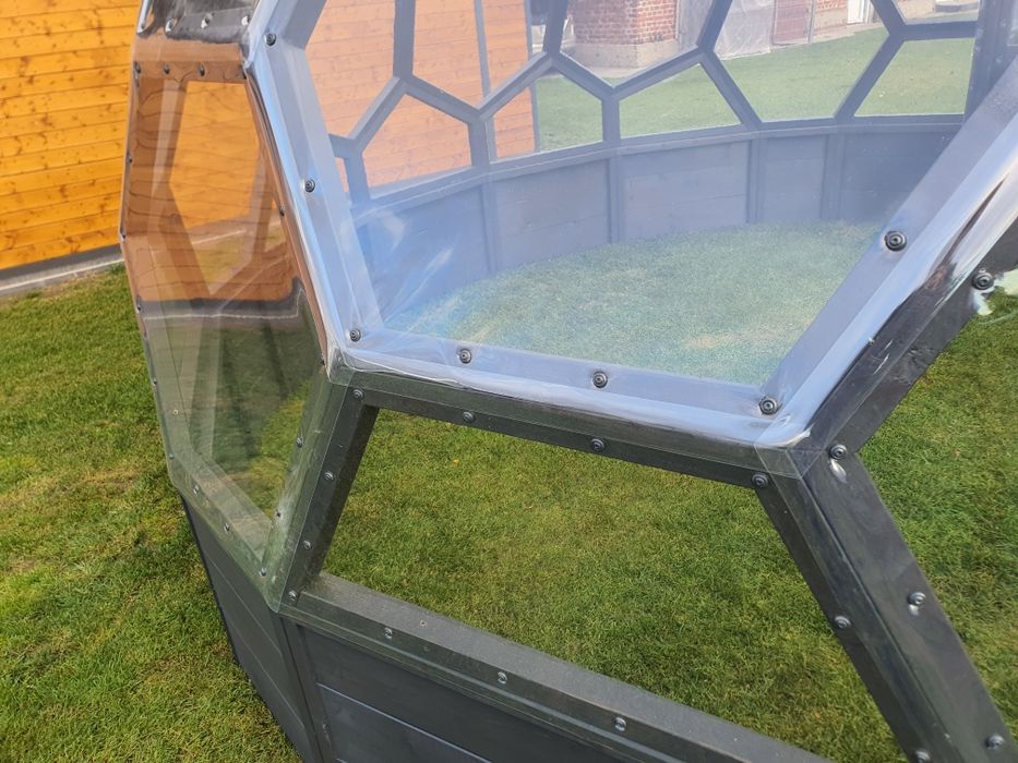 Kopuła geodezyjna namiot sferyczny igloo zadaszenie basenu jacuzzi