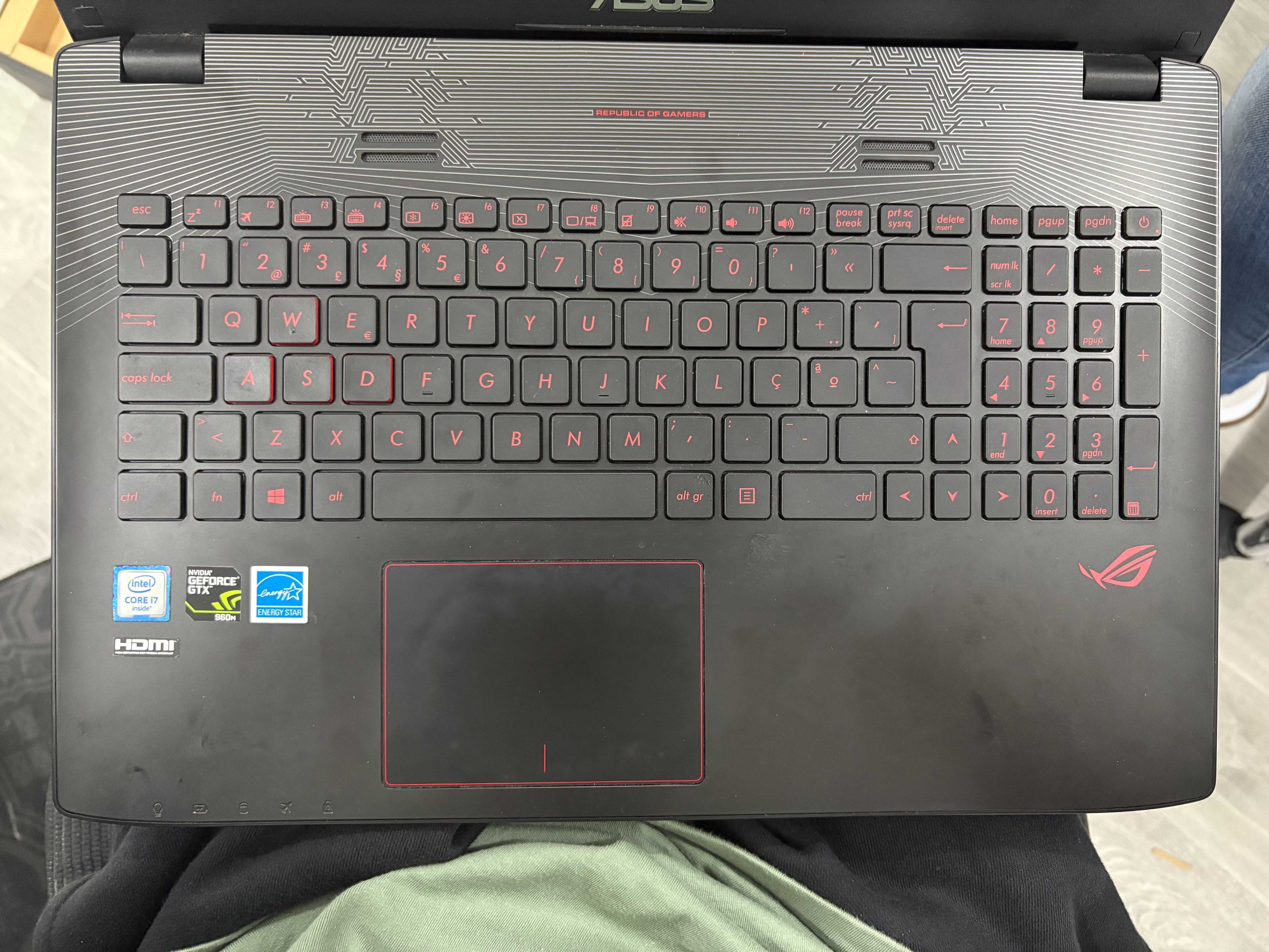 Asus ROG GL552VW com caixa original