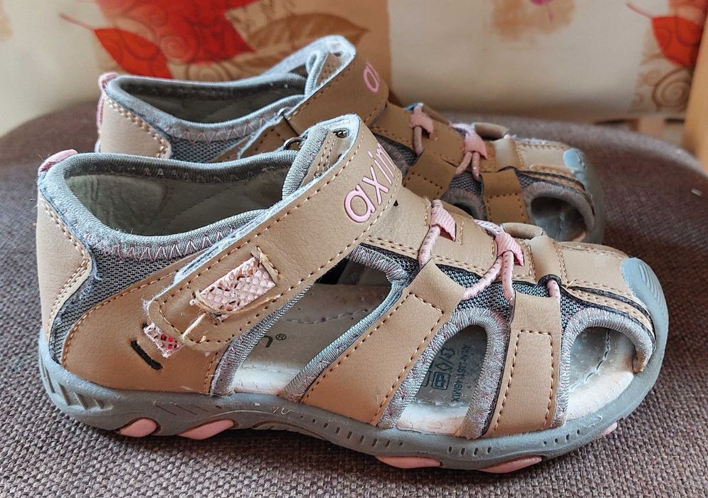 Sandały buty 29 sportowe wkł. SKÓRA rzep miękkie AXIM 1116