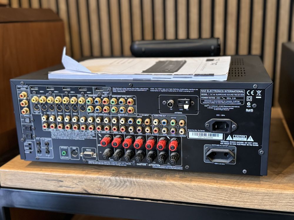 Amplituner NAD t747 t 747 pilot instrukcja