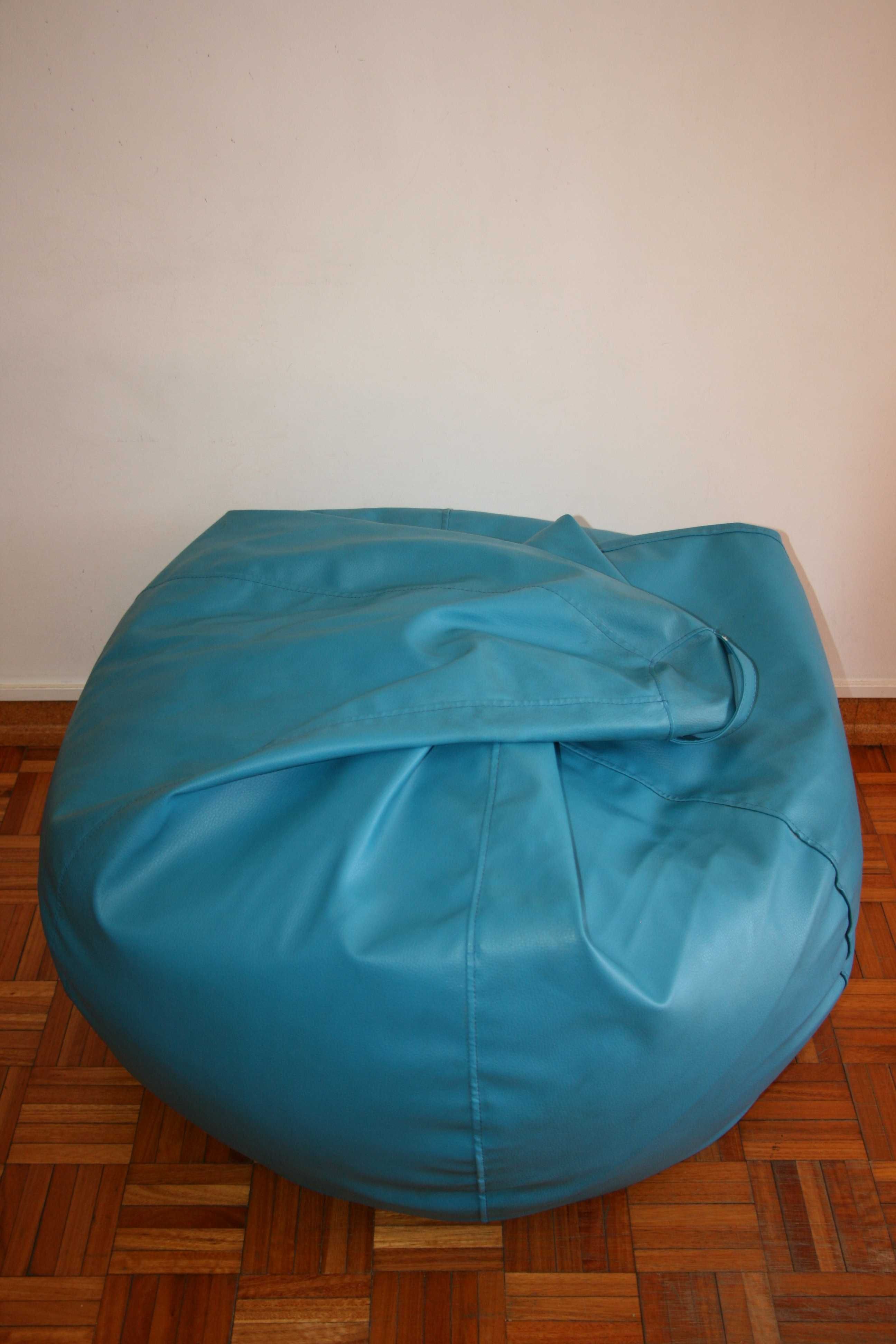 Puff Azul Turquesa - Espaço Casa