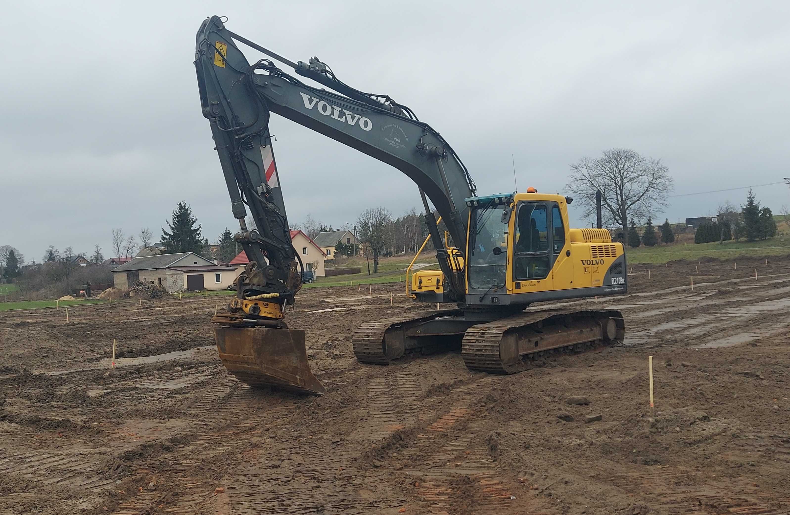 VOLVO EC210B LC Oryginał Rototilt ENGCON GPS 2D Centralne Smarowanie