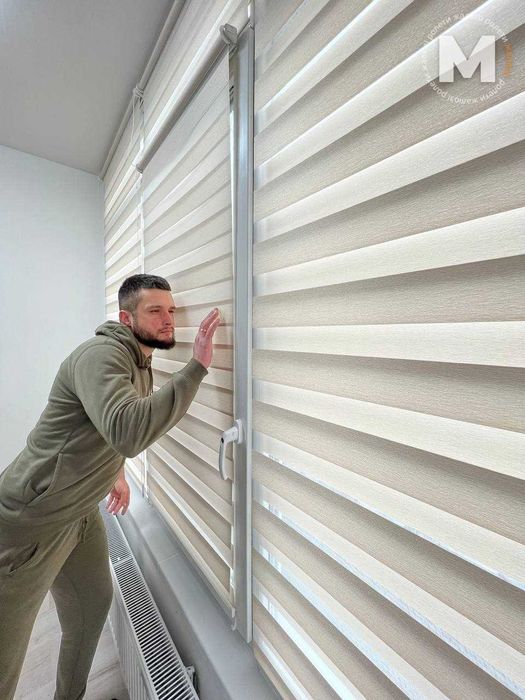 Тканевые жалюзи для окон. Рулонные шторы с бесплатный замером! Римские