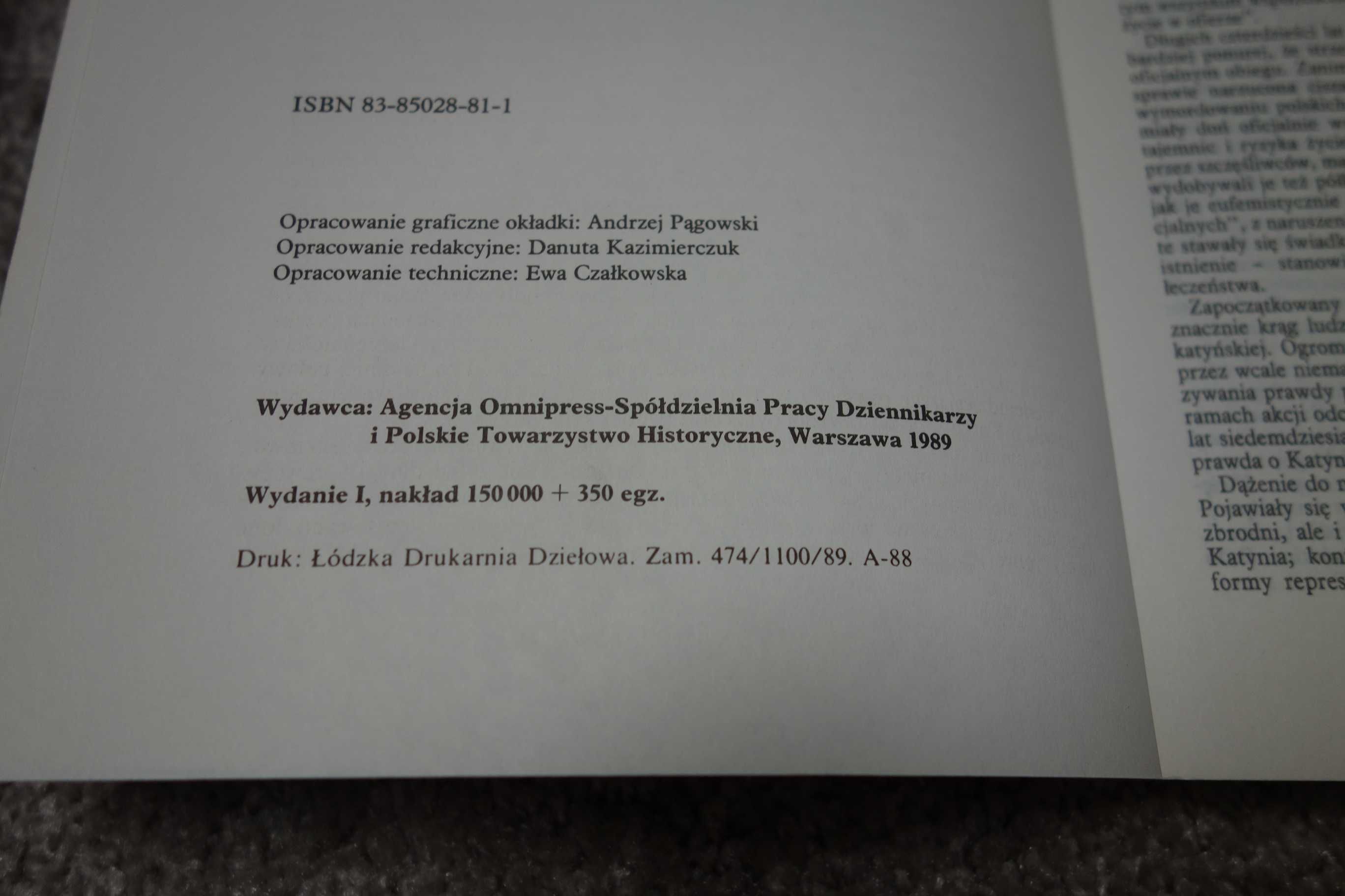 Lista Katyńska Jeńcy obozów Kozielsk Ostaszków Starobielsk Moszyński