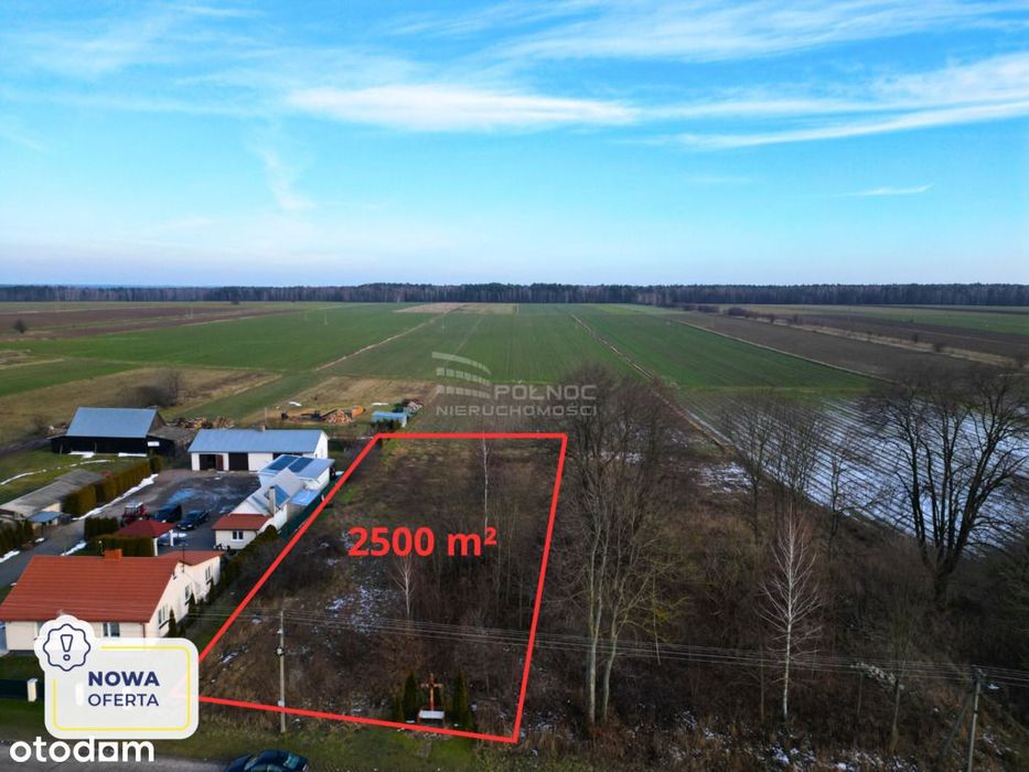 Atrakcyjna działka 2500 m² w Lubniu