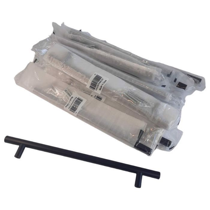 Uchwyt Meblowy Do Szafek Czarny Matowy 15 Sztuk