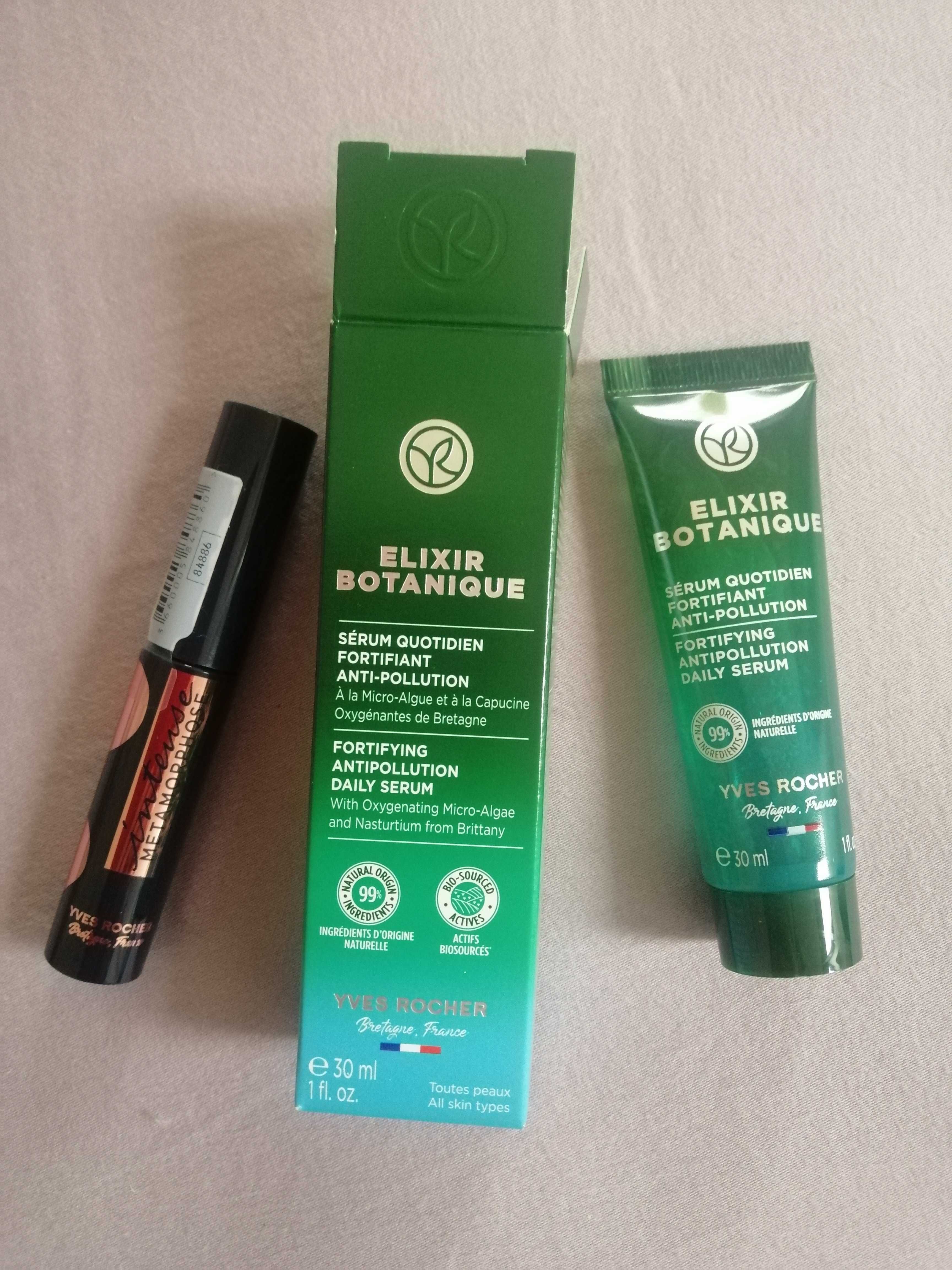 Serum wzmacniające Elixir Botanique Yves Rocher, nowe + tusz gratis