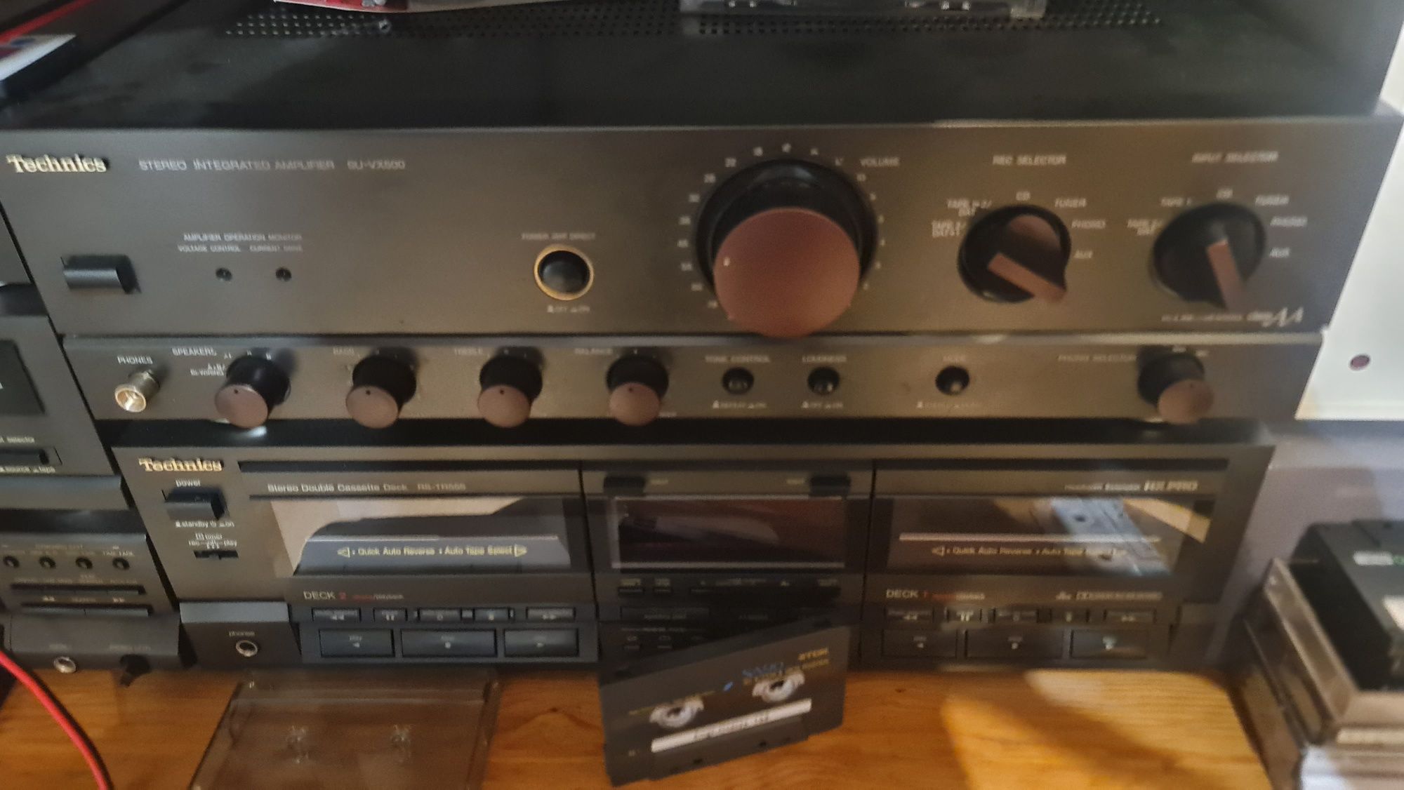 Magnetofon Kasetowy Technics TR RS 555 dwukasetowy bdb