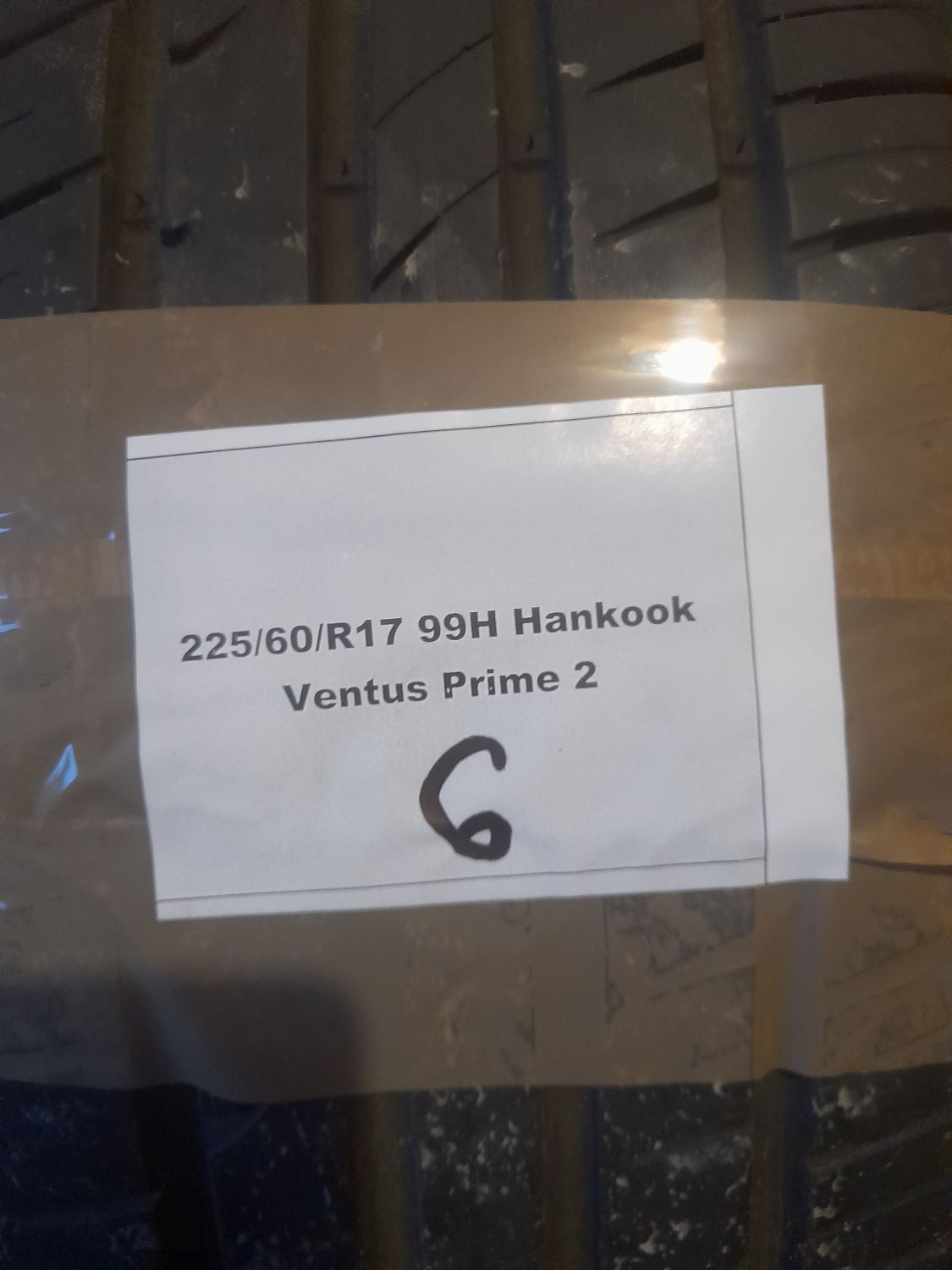Шини Hankook Ventus Prime 2 K115 225/60 R17 99H Б/У 6 мм