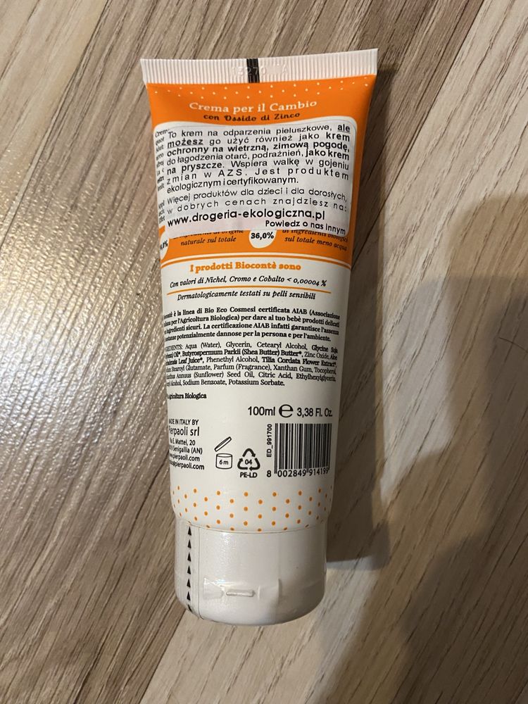 Krem na odparzenia pieluszkowe Pierpaoli Nappy Change Cream