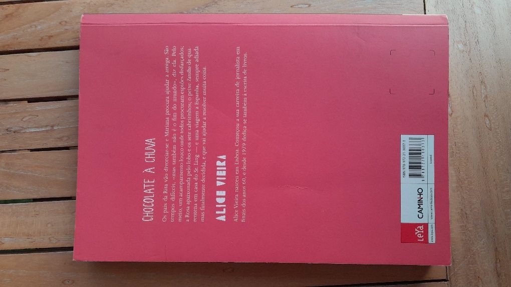 Livro Chocalte À Chuva- Alice Vieira