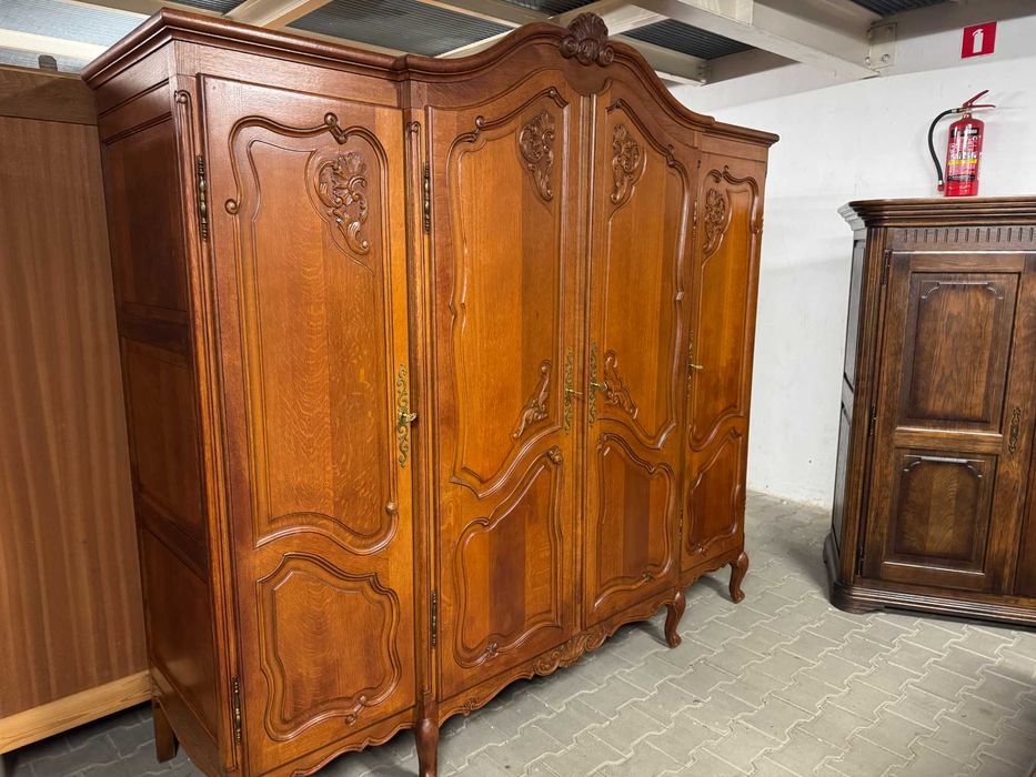 Szafa czterodrzwiowa Ludwik szafa drewniana dąb