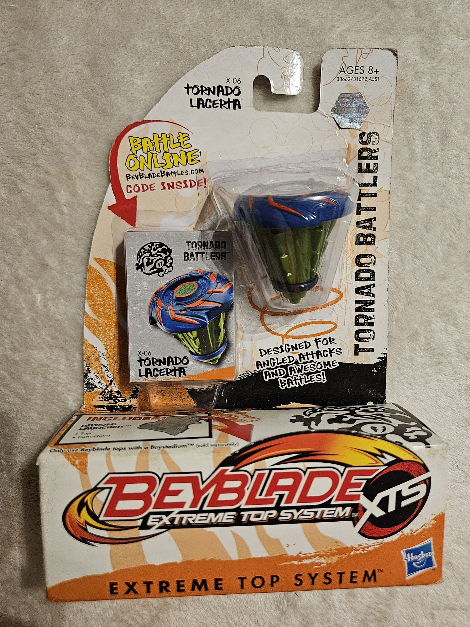 2011 Beyblade XTS Tornado Lacerta Hasbro WBBA
X-06 Tornado Lacerta - T
