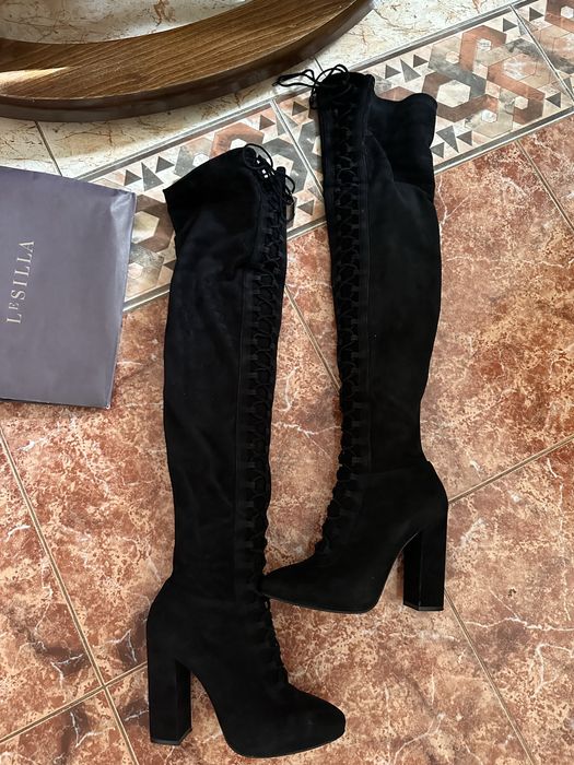 Ботфорты Le Silla на шнурках оригинал