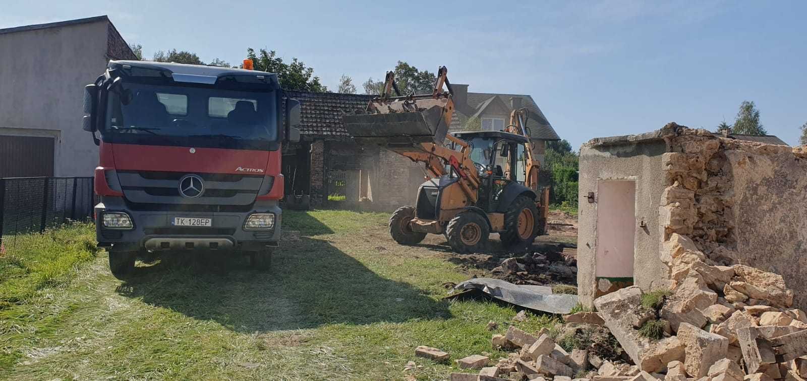 Usługi koparko-ładowarką, roboty ziemne, transport i sprzedaż kruszyw