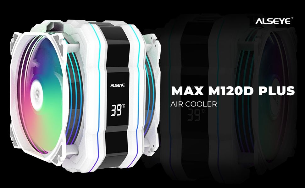 Alseye chłodnica procesora M120D Plus z wyświetlaczem wentylator