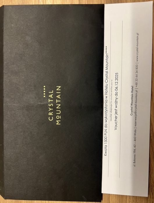 voucher na uslugi w hotelu Crystial Mountains