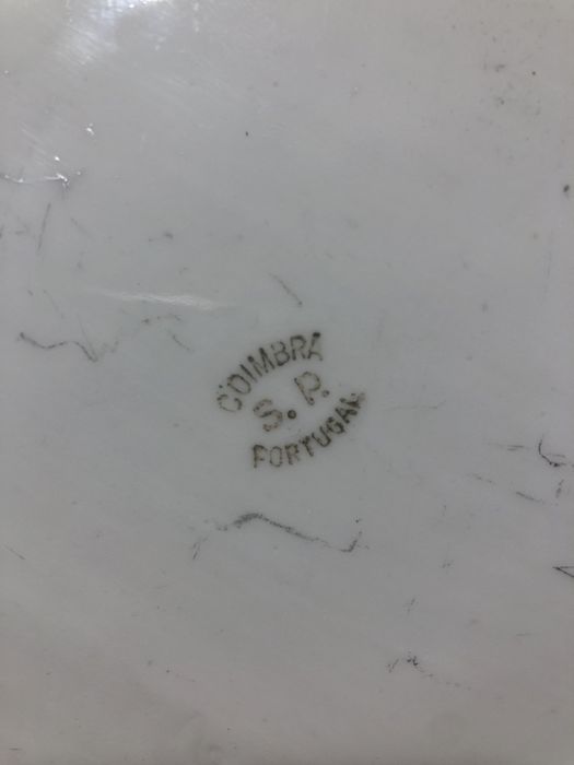 Travessa antiga porcela de coimbra