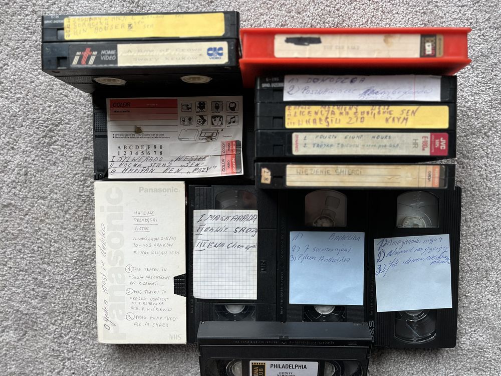 Kasety VHS komplet lub na sztuki