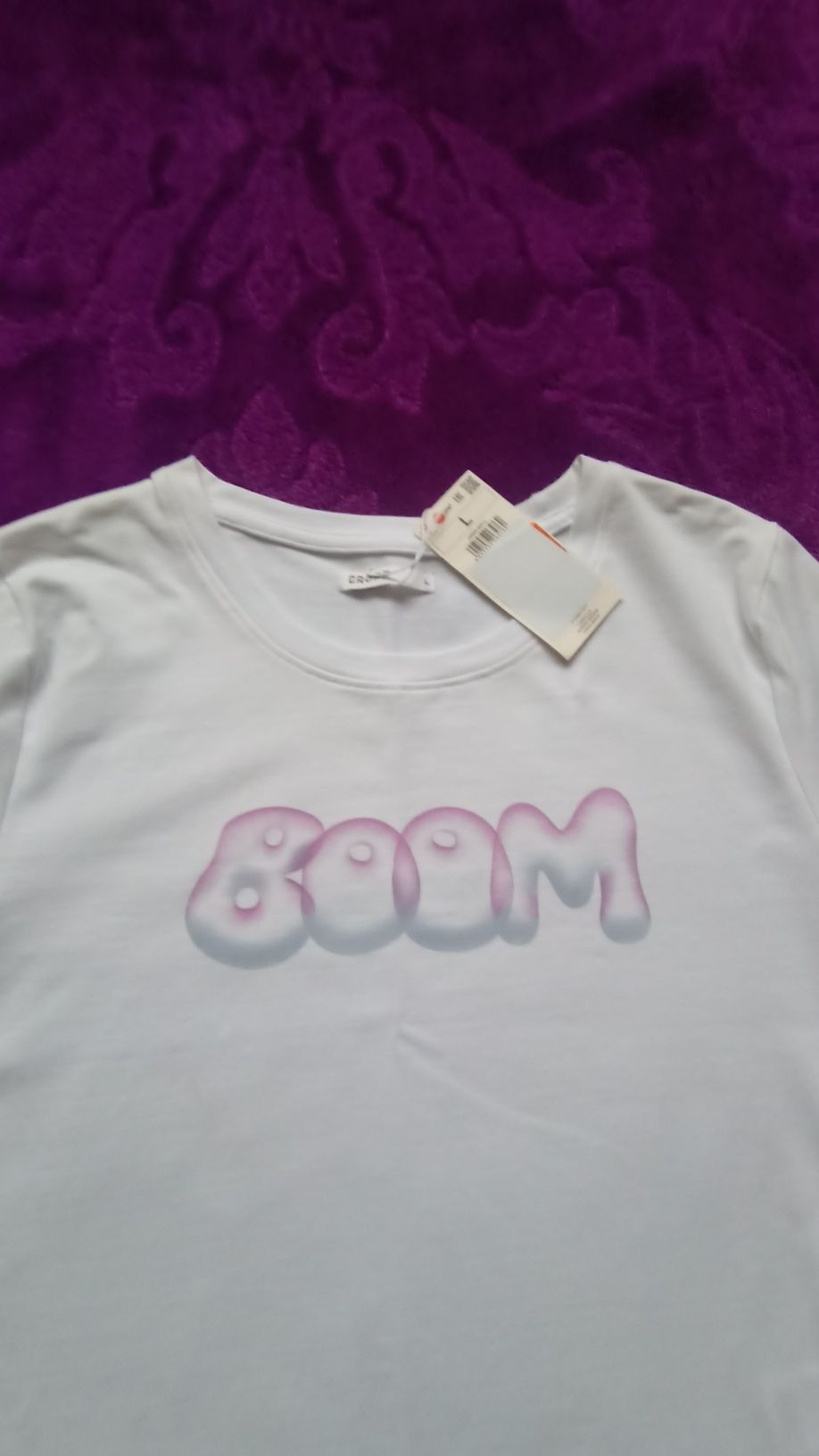 Krótki top T-shirt Cropp L