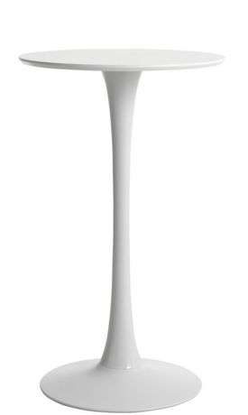 Stól barowy biały wysoki średnica 60 cm Jysk