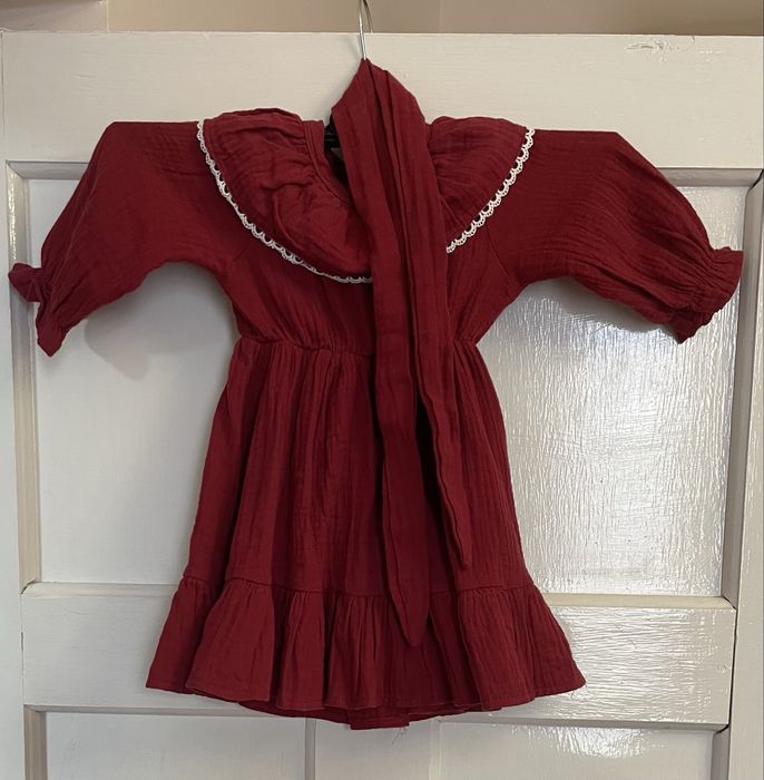 Святкова новорічна сукня 86-92 розмір, червона