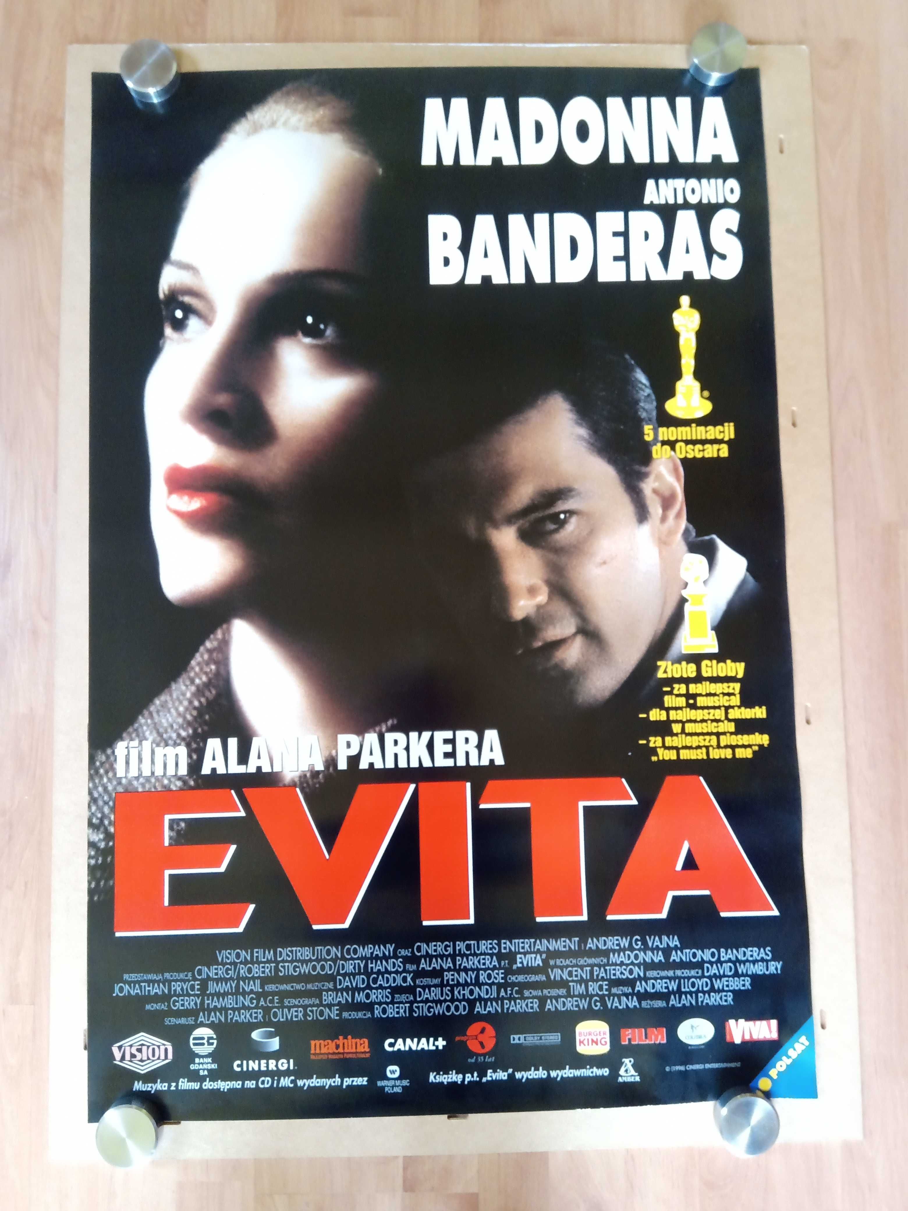 Plakaty filmowe EVITA Madonna  2 Oryginalne plakaty kinowe z 1997 r.