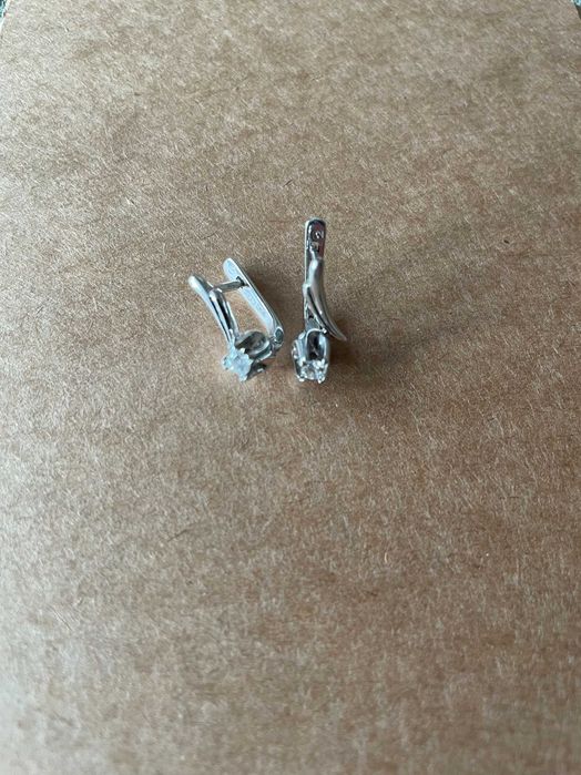 Сережки золоті з діамантами